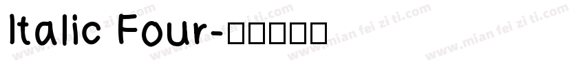 Italic Four字体转换